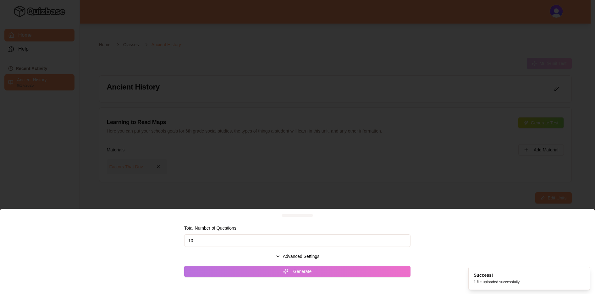 Generate Test